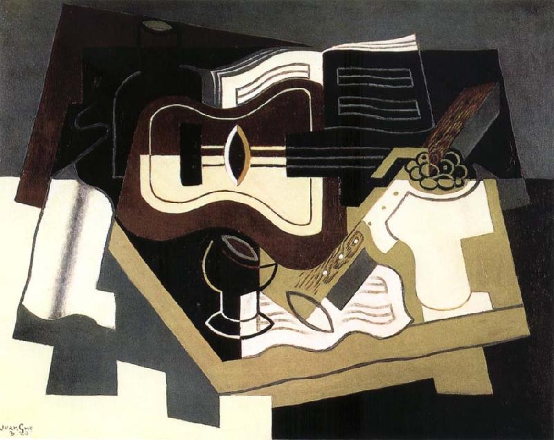 Juan Gris Guitar and clarinet oil painting image